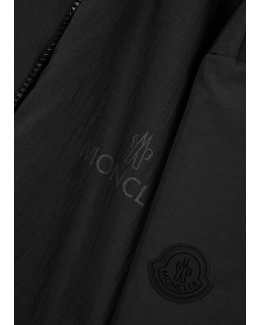 Moncler Black Logo Padded Shell Jacket for men