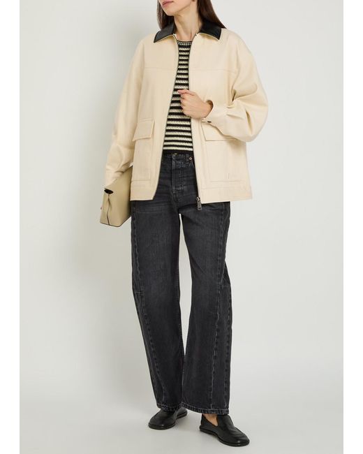 Anine Bing Natural Holden Twill Jacket