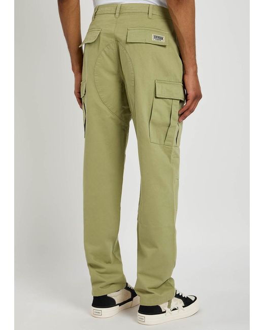 ICECREAM Green Logo-Appliquéd Twill Cargo Trousers for men