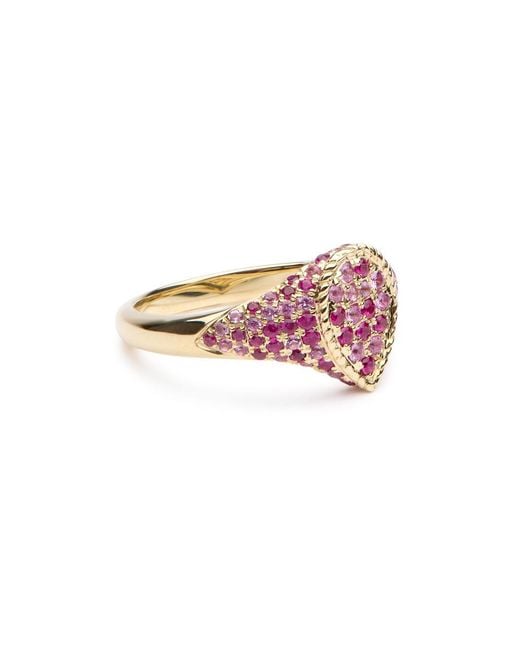 Yvonne Léon Baby Chevaliere Pear 9Kt Pinky Ring