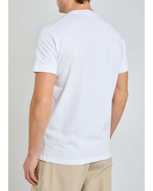 DSquared² White Very Very Dan Logo-Printed Cotton T-Shirt for men