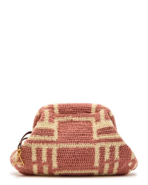 Among Equals Multicolor Bilum Patterned Wool-Blend Clutch