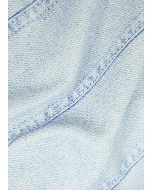 Rag & Bone Blue Mirimar Printed Stretch-Cotton Tank