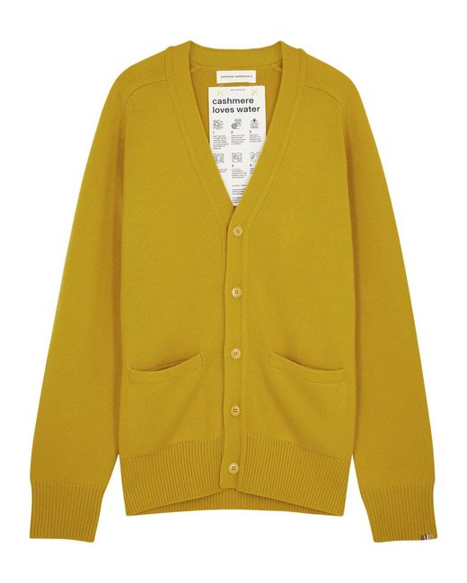 Extreme Cashmere Yellow N°244 Papilli Cashmere Cardigan