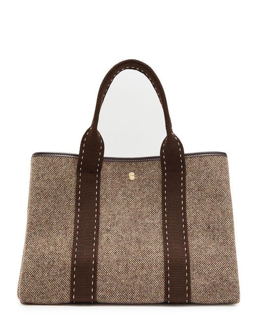 Rue de Verneuil Brown Traversée M Cavier Wool Tote Bag