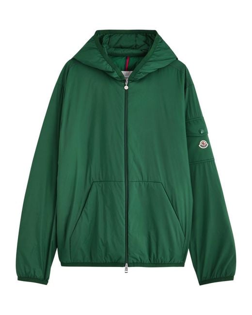 Moncler Green Monteynard Padded Hooded Shell Jacket for men