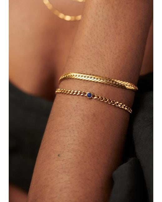 Missoma Metallic September Birthstone 18kt Vermeil Bracelet