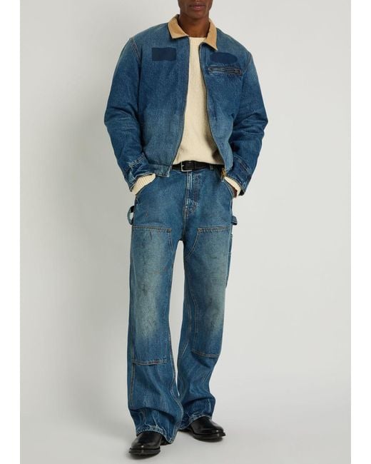 CHERRY LA Blue Sun Faded Washed Jacket for men
