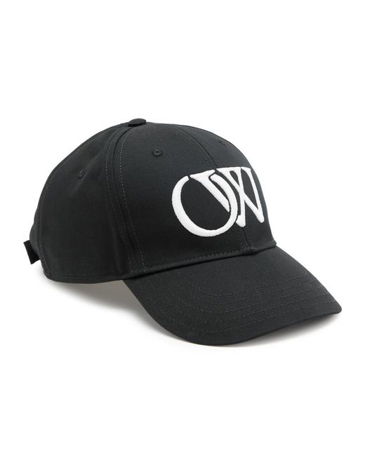 Off-White c/o Virgil Abloh Black Logo-embroidered Cotton Cap for men