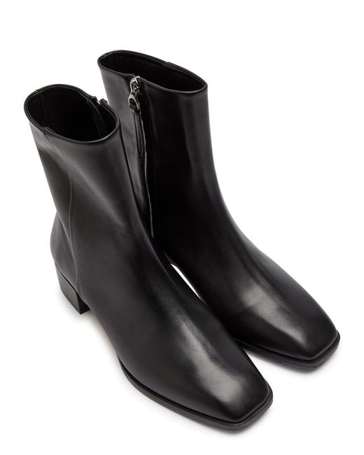 Aeyde Black Lee 40 Leather Ankle Boots