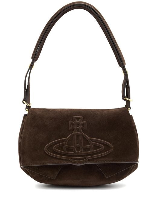 Vivienne Westwood Sadie Suede Shoulder Bag in Brown | Lyst