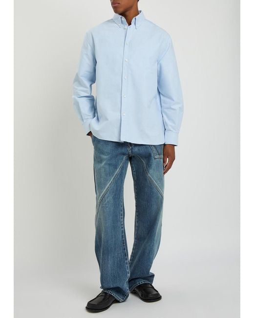 J.W. Anderson Blue Twisted Workwear Straight-Leg Jeans for men