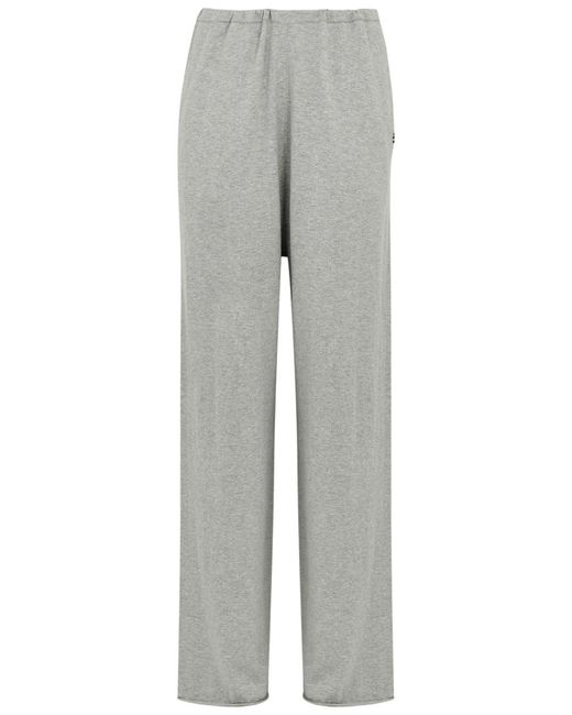 Extreme Cashmere Gray N°278 Judo Cotton And Cashmere-Blend Trousers