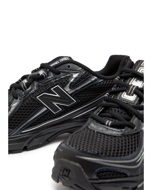 New Balance Black 740 Panelled Mesh Sneakers