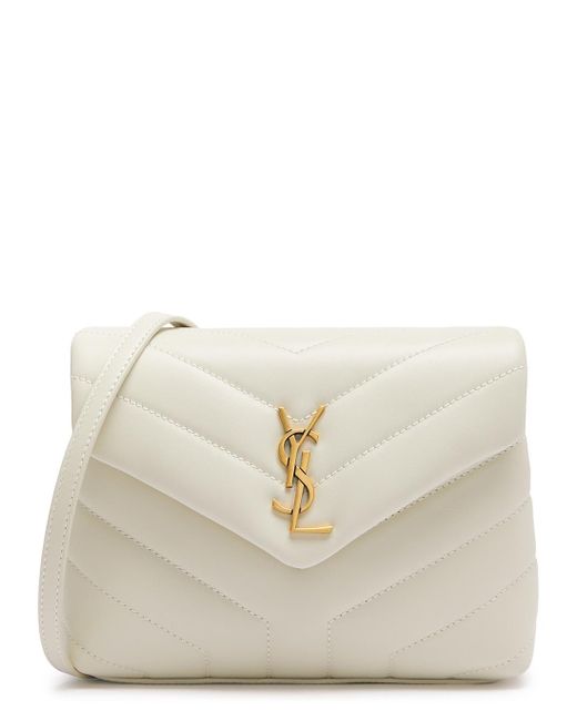 Saint Laurent Natural Loulou Toy Quilted Cross Body Bag, Leather Bag,