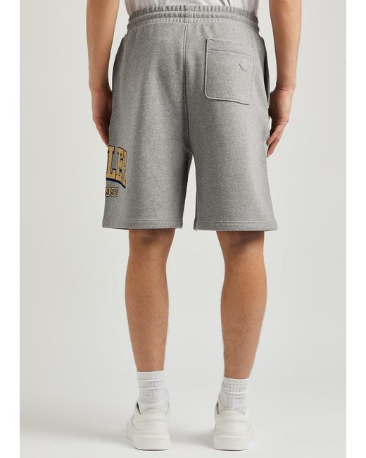 Moncler Gray Logo Cotton Shorts for men