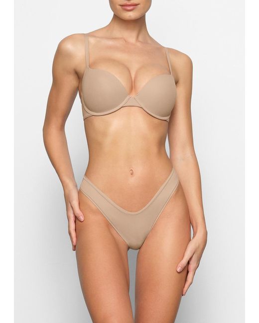 Skims Natural Stretch-Jersey Push-Up Bra