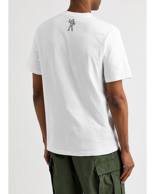 BBCICECREAM White Arch Logo Printed Cotton T-Shirt for men