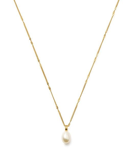 Missoma Metallic Baroque Pearl 18Kt Vermeil Chain Necklace