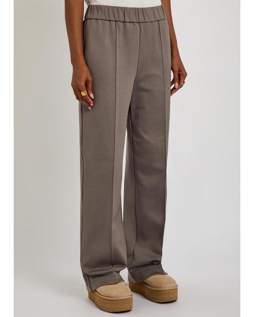 Moncler Brown Logo-Appliquéd Jersey Sweatpants