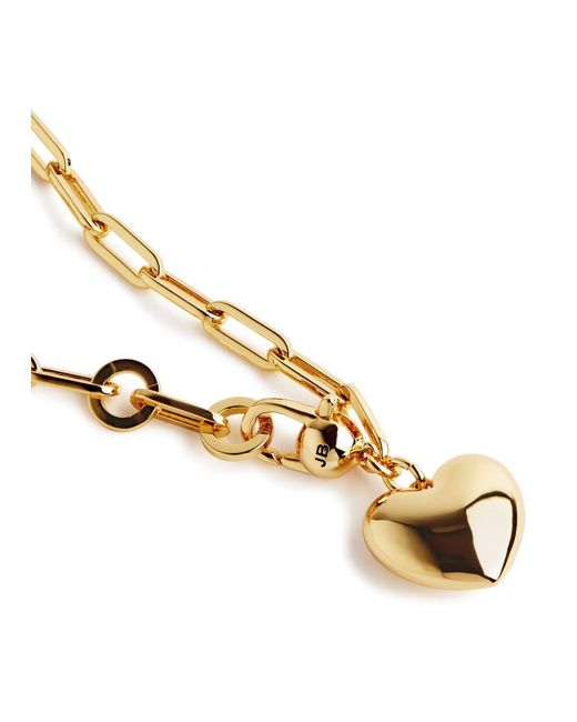Jenny Bird Metallic Puffy Heart 14kt -dipped Bracelet
