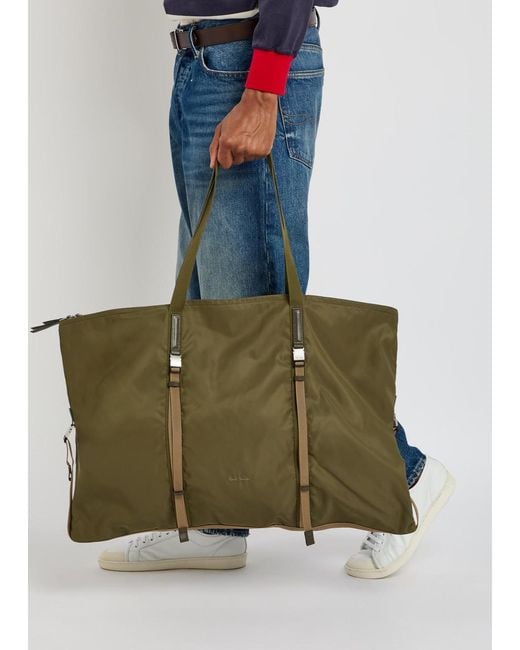 Paul Smith Green Logo-Embroidered Nylon Holdall Bag for men