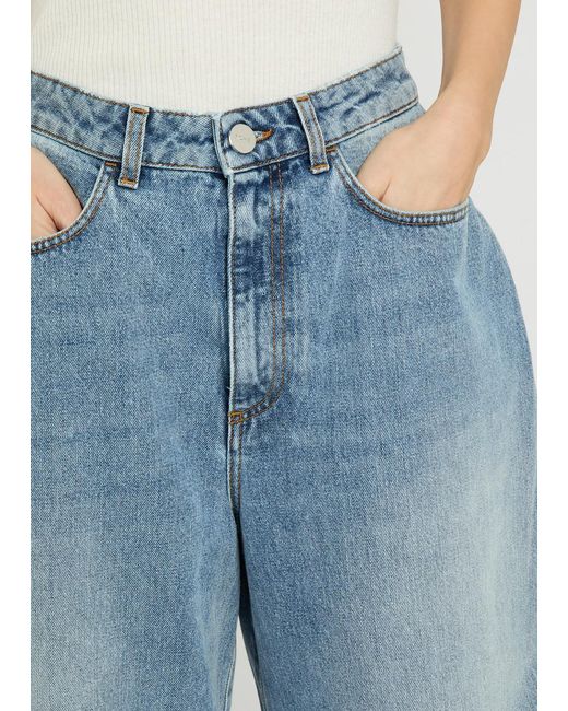 Rohe Blue Barrel-Leg Jeans