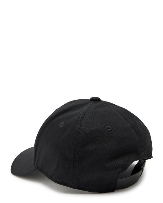Moose Knuckles Black Logo Cotton Cap for men