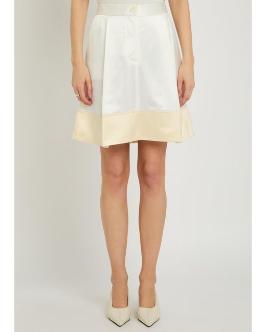 Totême Natural Silk Mini Skirt