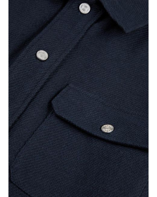 FRAME Blue Cotton-blend Overshirt for men