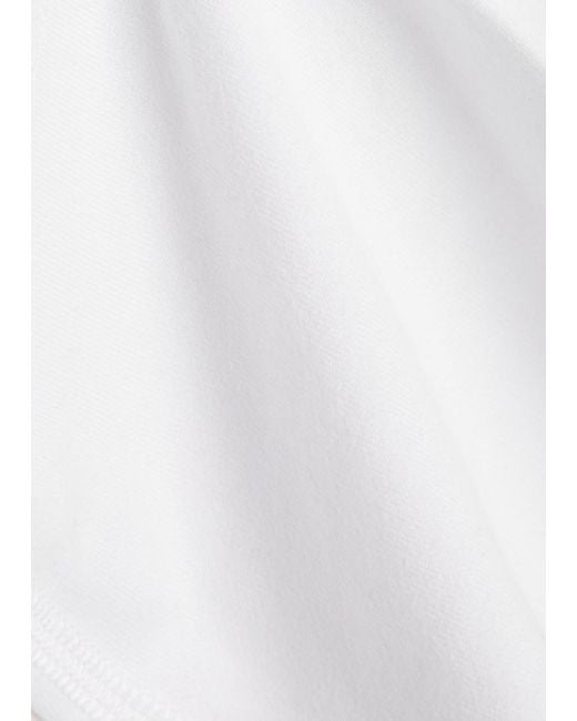 vuori White Lux Stretch-Jersey Top