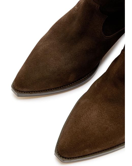 Isabel Marant Brown Duerto 40 Western Suede Mid-Calf Boots
