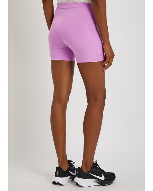 Nike Pink Swift Dri-Fit Stretch-Jersey Shorts