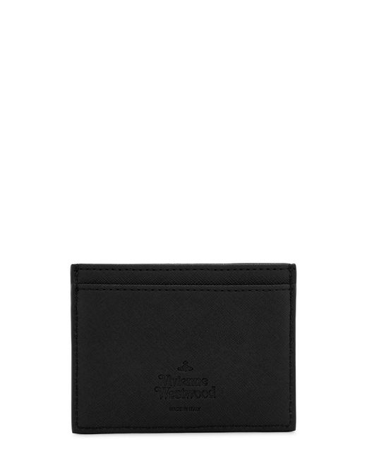 Vivienne Westwood Black Orb Leather Card Holder