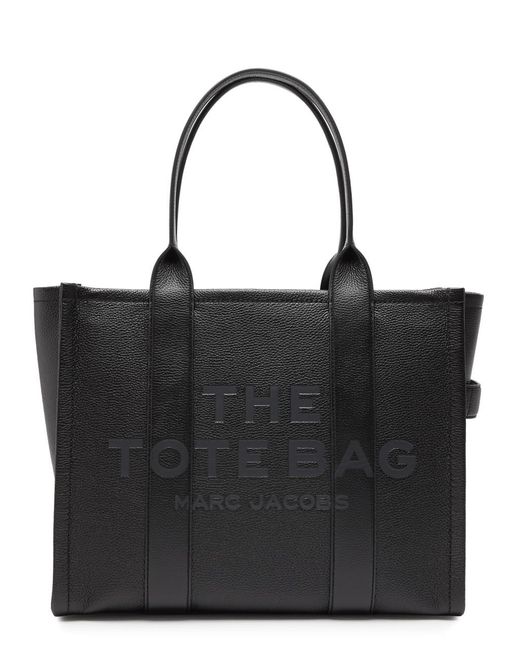 Marc Jacobs Black The Tote Large Leather Tote