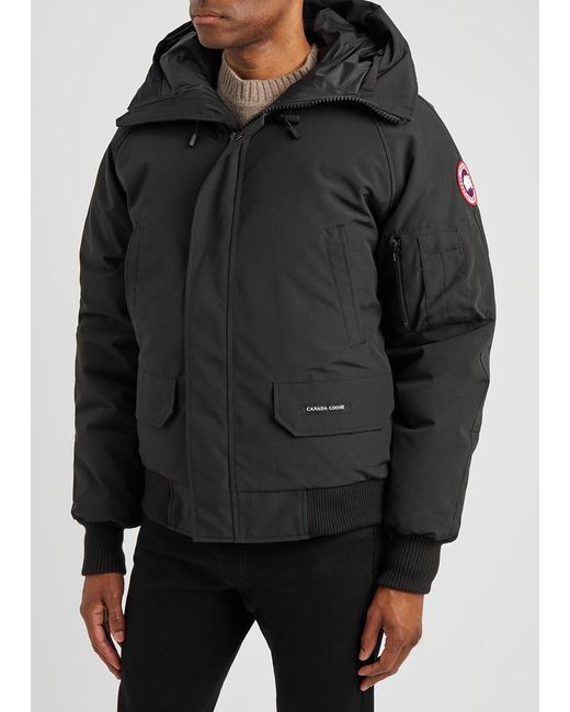 Canada Goose Black Chilliwack Arctic-Tech Bomber Jacket, Bomber for men