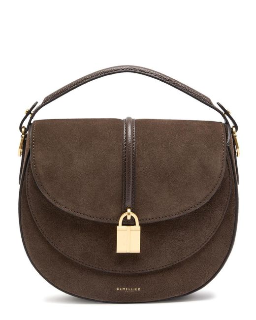 DeMellier London Brown Siena Suede Saddle Bag