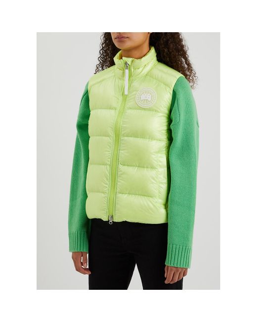Canada Goose Green Cypress Neon Quilted Shell Gilet, Gilet, Lime