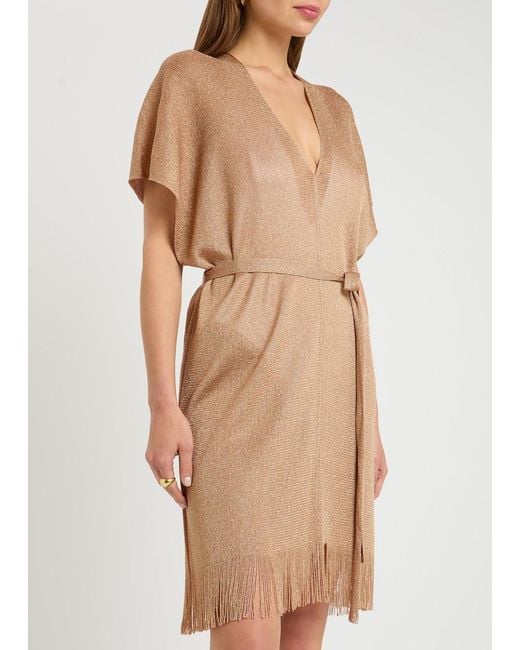 【関税&送料込み】Max Mara Donnola Gold Kimono Max Mara Donnola in Natural | Lyst