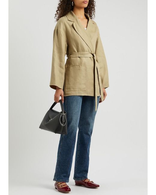 Weekend by Maxmara Natural Alpino Safari Linen-Blend Blazer