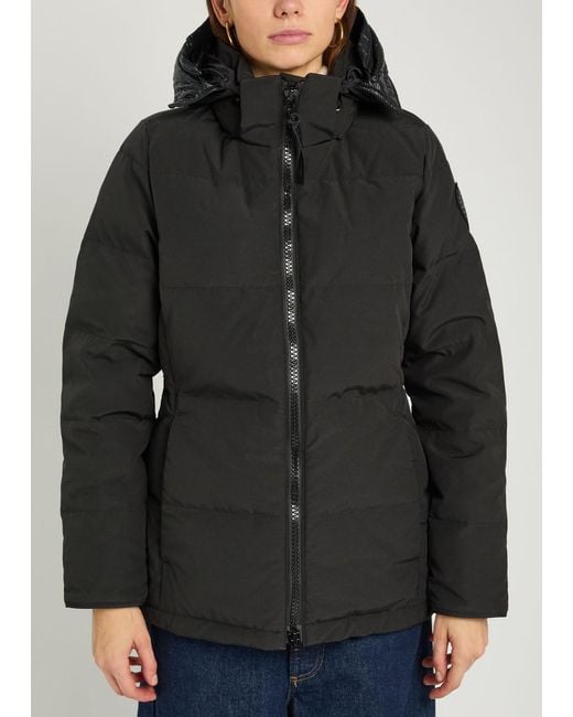 Canada Goose Black Chelsea Padded Arctic-Tech Parka Coat