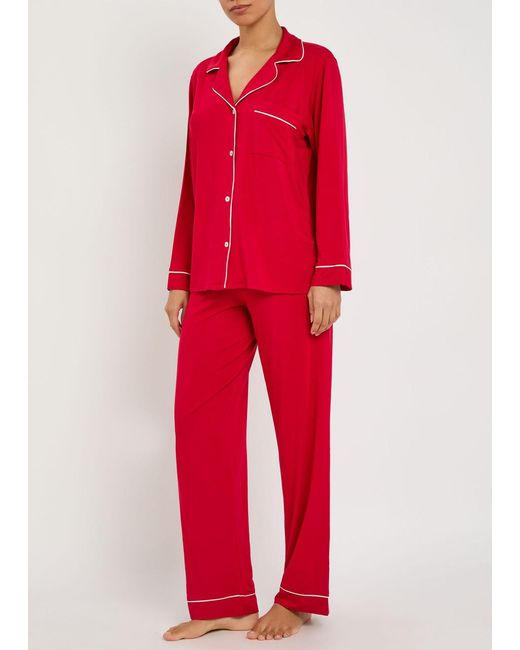 Eberjey Red Gisele Jersey Pyjama Set