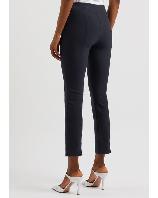 Vince Blue Off- Stretch-Jersey Trousers