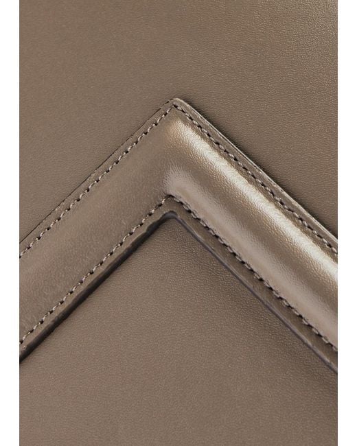 Totême  Brown Totême T-flap Leather Shoulder Bag