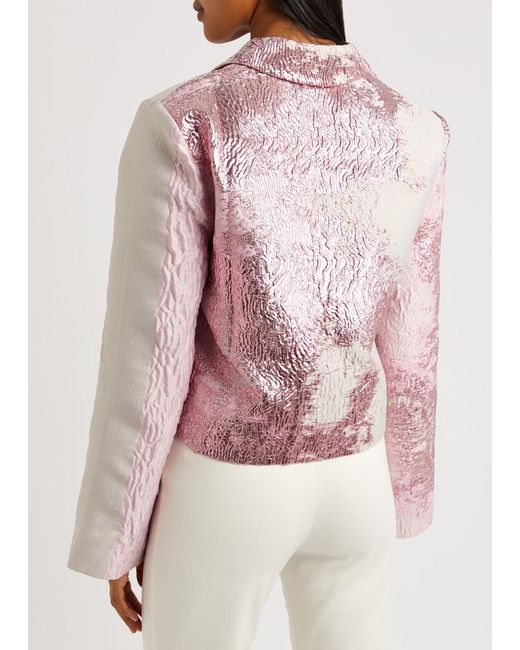 Stine Goya Pink Kiana Cloqué Jacket