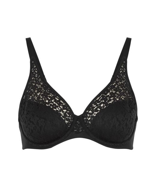 Chantelle Black Norah Lace Underwired Bra
