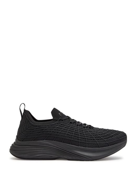 Athletic Propulsion Labs Black Techloom Zipline Knitted Sneakers for men