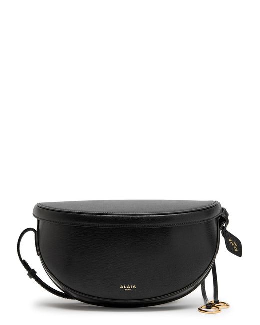 Alaïa Black Hip East West Grained Leather Cross-Body Bag