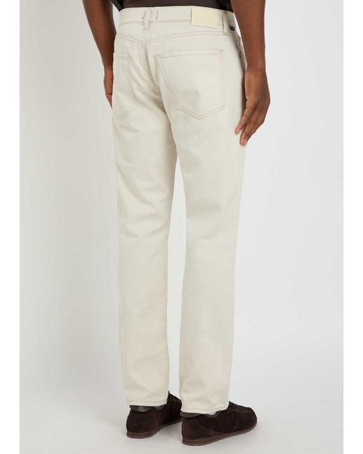 Citizens of Humanity Natural Elijah Straight-Leg Cotton-Blend Trousers for men