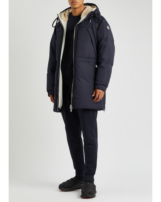 Moncler Blue Truyere Quilted Shell Parka for men